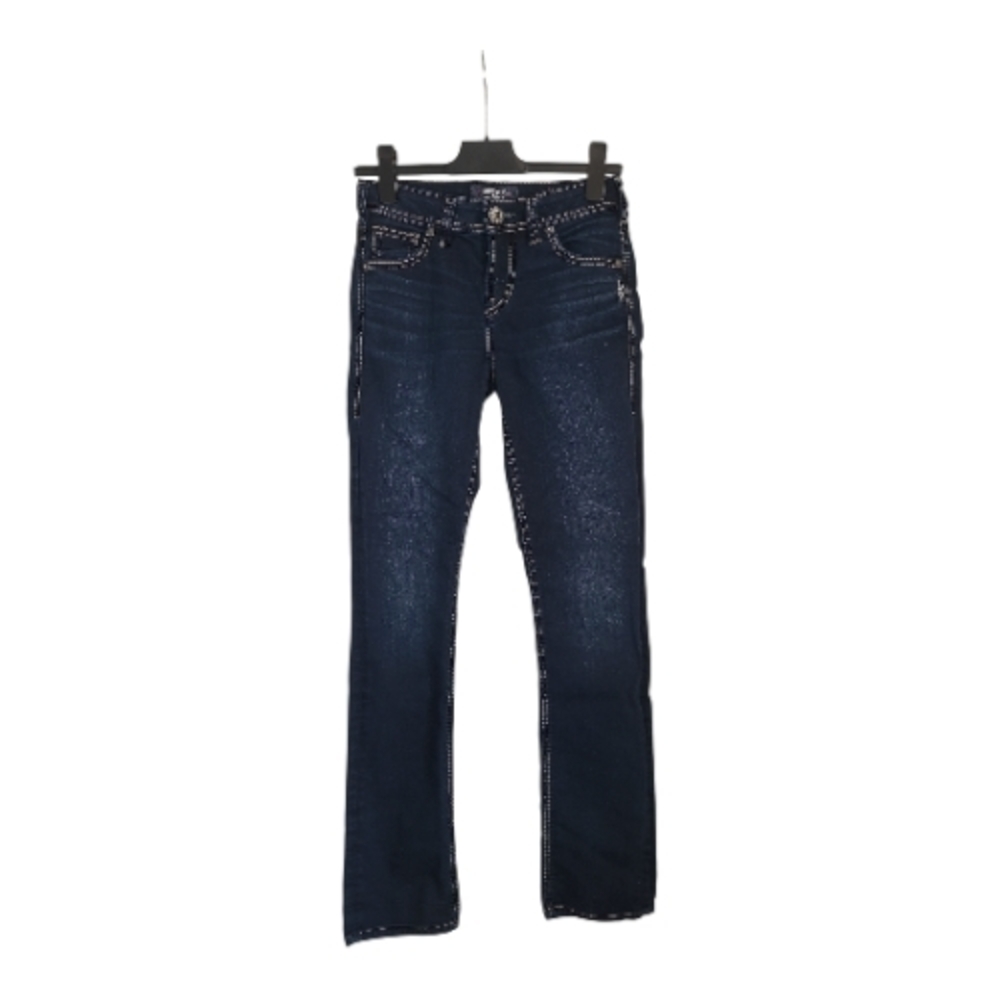 Silver Jeans SUKI High Waist Dark Wash Straight Leg Women's Jeans